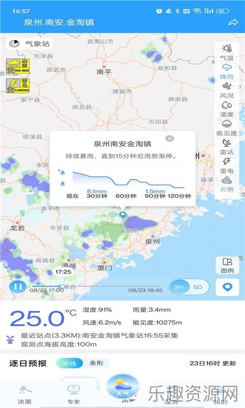 知天气截图