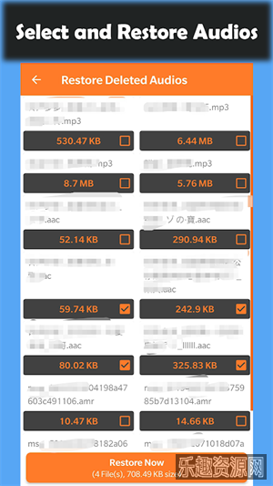 已删除的音频恢复截图